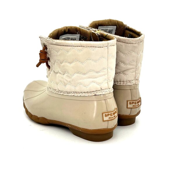 Sperry Top Sider Womens Quilted Duck Boots Zipper & Lace-Up Rubber Sole Size 6 - Picture 11 of 16